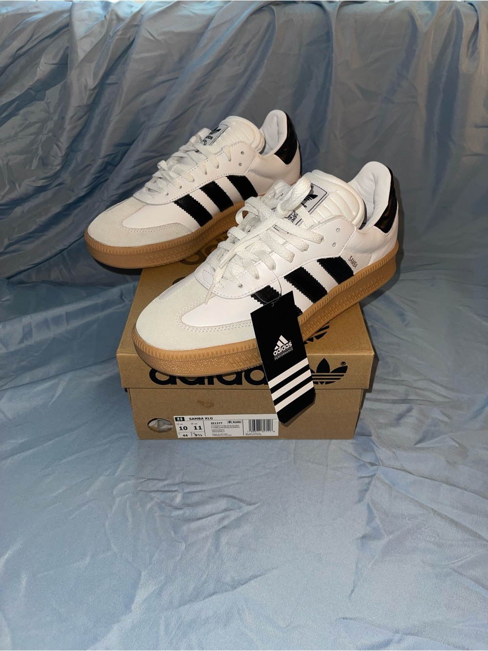 Adidas Samba XLG White and black gum